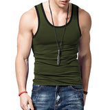KKBOXLY 2025 vest men's summer leisure sports vest  trends tight quick-drying sleeveless T-shirt vest men