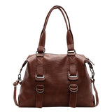 Popular trade women's bags,  trends, new large-capacity portable tote bags, medieval soft leather shoulder messenger bags