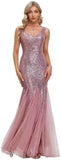 2025New Fishtail Evening Dress  New V-Neck Sexy Long Formal Ball Sequins Party Dress Woman