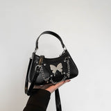 KKBOXLY 2025 Chain Portable Small Bag Women's popular New Fashion Retro One Shoulder Underarm Bag Niche Design Crossbody Baguette Bag