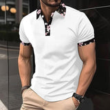 KKBOXLY 2025 New New Summer New Casual Fashion Men's Mesh Lapel POLO Shirt Personalized Printed Short Sleeves