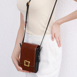 Mini small square bag messenger bag  summer new cowhide women's bag versatile mobile phone bag retro premium bag