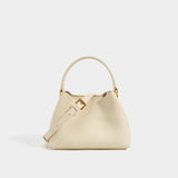 2025 Niche design texture first layer cowhide soft bag portable vegetable basket bag shoulder crossbody mini bucket bag women