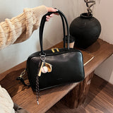KKBOXLY 2025 Vintage Boston large-capacity bag women's popular new handbag commuter pillow bag trendy shoulder tote bag