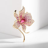 2025 Heavy Industry Color Zircon High-end Lily Corsage Female Elegant Luxury Atmospheric Suit Pin Plant Flower Brooch