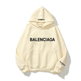 KKBOXLY 2025Essentials Season 8 Tide Brand Letter BALENC High Street Loose Fleece FEAROFGOD Men's and Women's Hoodies