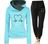 2025KKBOXLY  New men's and women's printed sweater set autumn and winter pullover hoodie sports suit casual jogging transportation