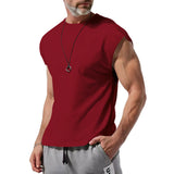 KKBOXLY 2025 24 2025 trade hot-selling men's clothing summer new sleeveless t-shirt youth casual loose solid color thin vest t-shirt men