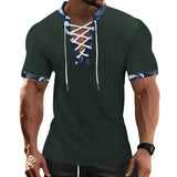 KKBOXLY 2025 popular summer New Ami Kaji men's slim-fitting short-sleeved n oversize casual V-neck strap T-shirt men