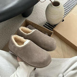 2025  Birkenstocks small potato snow boots popular autumn and winter new warm muller shoes lazy one pedal