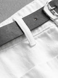 "With Belt" Pure Cotton High Waist Covering Skinny Loose Straight Pants Versatile Wide Leg Pants Women's Pants Jeans L227