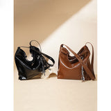 2025 Niche premium Maillard messenger bag women's autumn and winter popular new retro shoulder bag large capacity tote bag