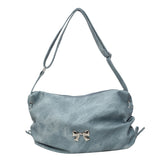 KKBOXLY 2025 Large capacity messenger bag women's popular new fashion pleated shoulder bag ballet style bow underarm tote bag