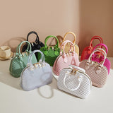 KKBOXLY 2025 jelly bag  new New Popular trade messenger bag women's small bag women's shoulder bag pearl shell bag
