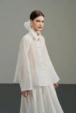 Spring suit new jacquard new Chinese vest white shirt top old money wind vest C0136 skirt