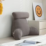 1pc Plush Lumbar Support Pillow - Ergonomic Bed Pillow for Sofa, Bed, and Reading - Soft Summer Decor for Living Room and Bedroom Home Decor