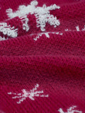 Snowflake Jacquard Crew Neck Knitted Sweater - Elegant, Soft, Long Sleeve Pullover for Fall & Winter, Women's Clothing with Classic Design and Cozy Fabric