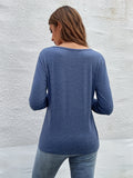 kkboxly  Color Block Crew Neck T-Shirt, Casual Long Sleeve T-Shirt For Spring & Fall, Women's Clothing