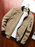 kkboxly Autumn New Casual Men's Jacket Men's Baseball Jacket Coat