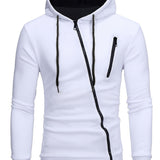 kkboxly   Autumn And Winter New Men's Zipper Sweater Sports Casual Hooded Long-sleeved Cardigan Jacket