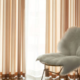 kkboxly 1pc Translucent Light Filtering Panel - Simple Decorative Rod Pocket Curtain for Living Room Bedroom Home Decoration with Solid Color and Easy Installation