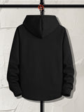 kkboxly  Warm Fleece Hooded Jacket, Men's Casual Medium Stretch Button Up Jacket Coat For Fall Winter