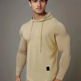 kkboxly  Men's Stylish Casual Thin Long Sleeve Athletic Hoodie