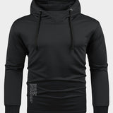 kkboxly  Creative Sentence Print Hoodie, Cool Hoodies For Men, Men's Casual Graphic Design Pullover Hooded Sweatshirt  Streetwear For Winter Fall, As Gifts