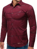 Men's Casual Navy Blue Slim Shirt
