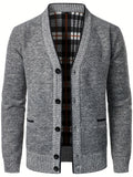 kkboxly  Men's V-neck Cardigan Casual Knit Jacket For Fall Winter Men Clothes Best Sellers