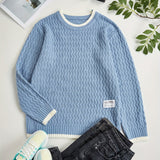 kkboxly  Men's Thermal Casual Knitted Pullover Sweater