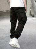kkboxly  Men's Active Cargo Pants - Multi Pockets, Breathable & Stretchy Sweatpants For Outdoor Adventures