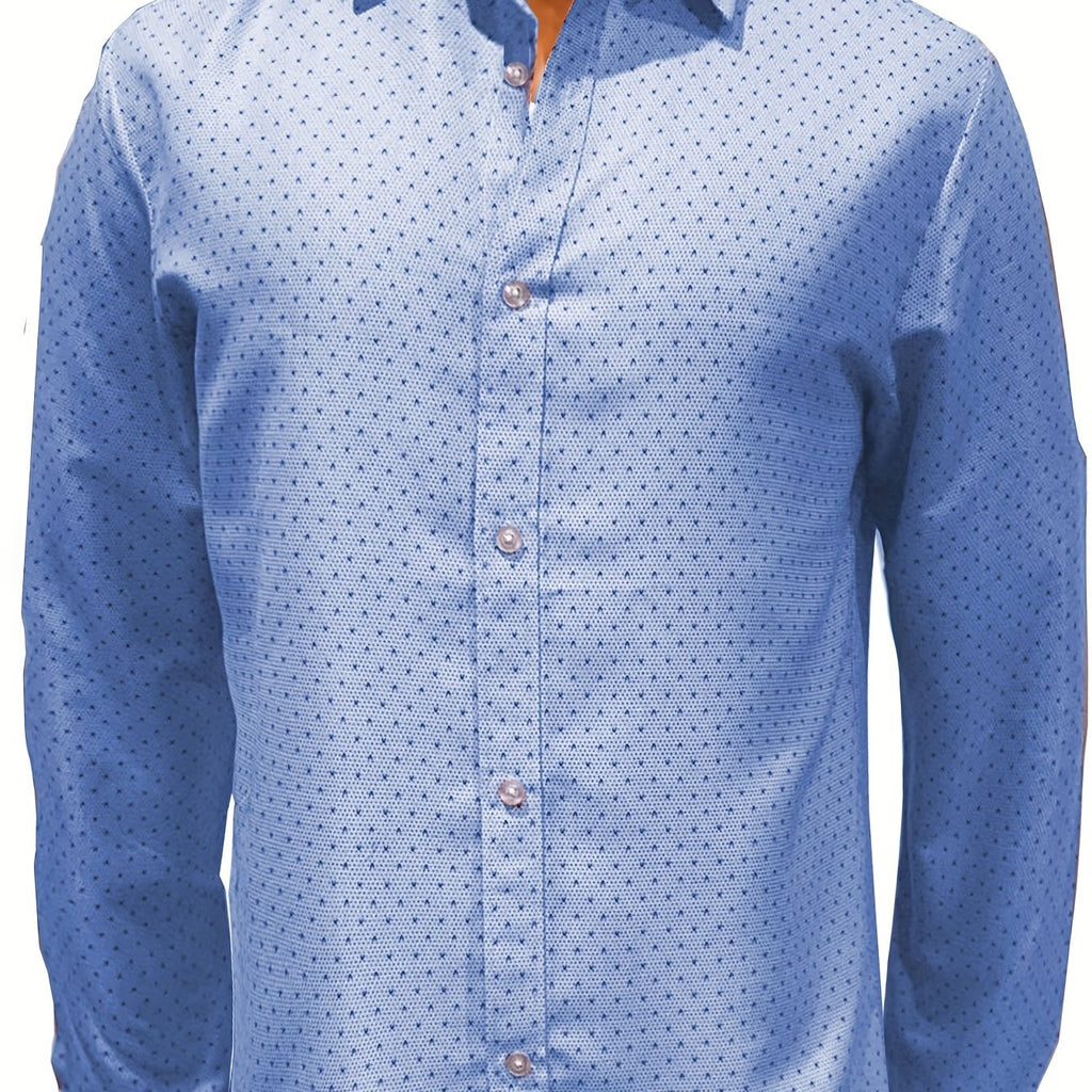 kkboxly  Men's Allover Print Button Up Shirt