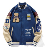 kkboxly  Loose Oversize  Vintage Baseball Jacket With Embroidered Letters Print For Men Loose Oversize Jacket Gifts Best Sellers