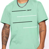 kkboxly  'Legend' Round Neck Graphic T-shirts, Causal Tees, Short Sleeves Comfortable Tops, Men's Summer Clothing