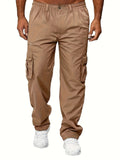 kkboxly  Mens Cargo Work Trousers Casual Thin Style Relaxed Fit Stretch Combat Tracksuit