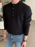 kkboxly  All Match Knitted Cable Sweater, Men's Casual Warm Slightly Stretch Pullover Sweater For Men Fall Winter
