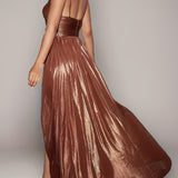kkboxly  Cut Out Split Hem Dress, Elegant Sleeveless Dress For Party & Banquet, Women's Clothing