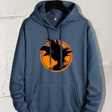 kkboxly  Cool Anime Boy Print Hoodie - Men's Casual Pullover Hooded Sweatshirt for Spring/Fall - Perfect Gift Idea