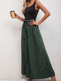 kkboxly  Casual Wide Leg Belted Tank Jumpsuit, Palazzo Jumpsuit For Summer & Spring, Women's Clothing