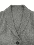 kkboxly  Men's Button Up Casual V Neck Cardigan, Knitted Sweater Jacket Coat For Men Winter Fall