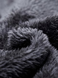 kkboxly  Block Color Warm Fleece Hooded Jacket, Men's Casual Slightly Stretch Zip Up Jacket Coat For Fall Winter