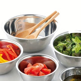 kkboxly 5pcs Stainless Steel Mixing Bowl Set With Measurements - Mirror Finish, Dishwasher Safe, Deep Sides For Salads & Kitchen Use