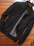kkboxly  Men's Jacket Casual High Neck Zipper Jacket For Spring
