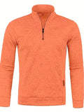 kkboxly  Autumn And Winter Men's Neckline Zipper Sweater Sleeve Light Fleece Stylish Top Sweater Coat