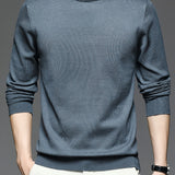 kkboxly  Men's Round Neck Pullover Knit Sweater Best Sellers
