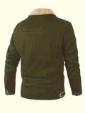 kkboxly  Stylish Classic Men's Lapel Collar Coat For Winter, Men's Outfits