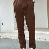 kkboxly  Men's Retro Dress Pants For Fall Winter Business Banquet