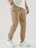 kkboxly  Classic Cargo Pants, Men's Multi Flap Pocket Trousers, Loose Casual Outdoor Pants, Men's Work Pants Outdoors Streetwear Hiphop Style