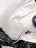 kkboxly  Men's Casual Paisley Pattern Hooded Jacket, Casual Street Style Varsity Jacket